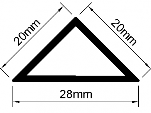 Kích thước nẹp tam giác T30