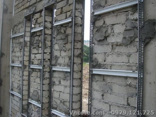 Hình ảnh sử dụng nẹp trát góc TG10V