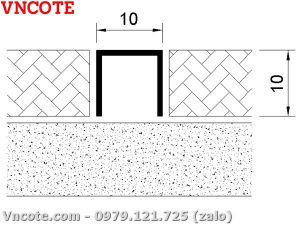 Kích thước nẹp inox U10mm