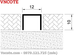 Kích thước nẹp inox chữ U12mm