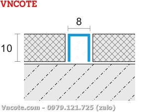 Kích thước nẹp U8x10mm
