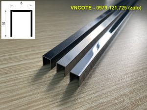 Hình ảnh nẹp inox chữ U8x10
