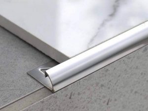 Nẹp inox ốp lát màu trắng xước