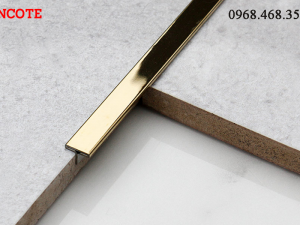 Nẹp T15 màu vàng xước