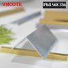 Nẹp inox chữ V30 màu trắng bóng