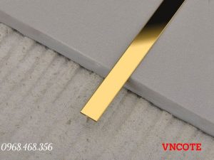 Nẹp inox màu vàng bóng