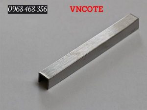 Nẹp inox U15x10 màu trắng xước