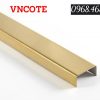 Nẹp inox U15x10 màu vàng bóng