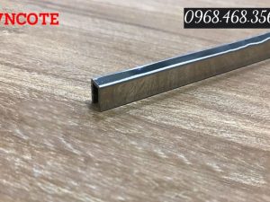 Nẹp inox U20x10 màu trắng bóng