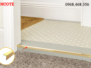 Nẹp inox chữ V10 màu vàng bóng
