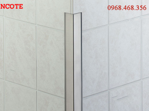Nẹp inox chữ V10 màu trắng bóng