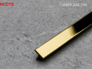 Nẹp T25 màu vàng bóng