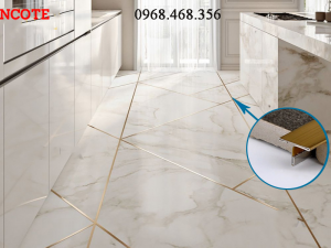 Nẹp T25 màu vàng xước