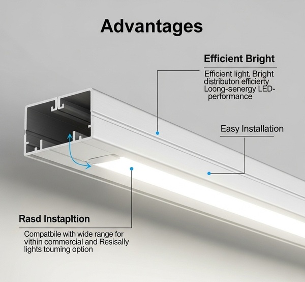 Thanh nhôm định hình đèn LED