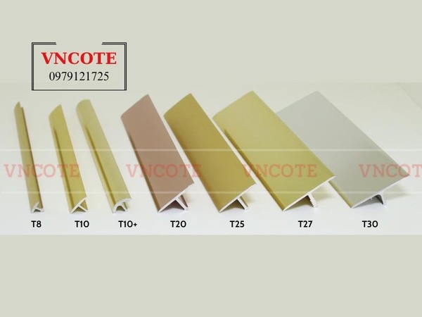 Kích thước nẹp đồng chữ T