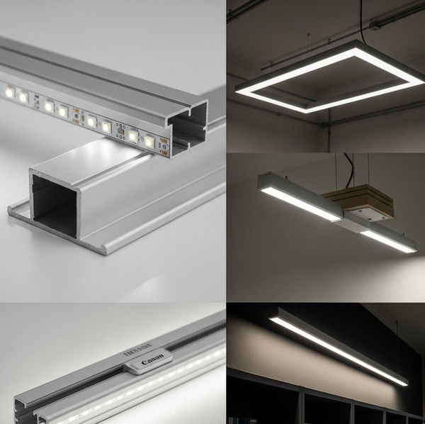 Ứng dụng của thanh ray nhôm trong lắp đèn LED