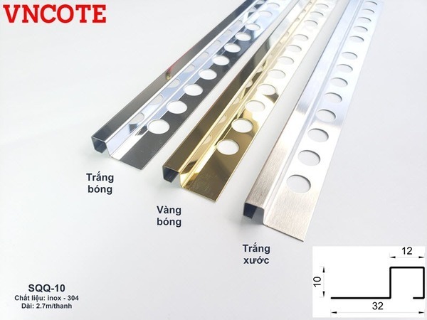 Nẹp Inox 304 – Cao cấp, bền, không gỉ