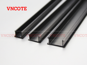 Nẹp chỉ âm tường màu đen