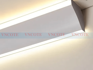 Phào chỉ led góc tường chiếu sáng hai hướng VN COTE