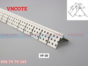 Nẹp nhựa bo góc thạch cao VF 30 chính hãng VNCOTE chống sứt mẻ góc tường