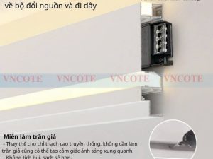 Giải pháp thi công phào cổ trần LED nhôm LG3-LED-W-3.0 thay thế phào truyền thống