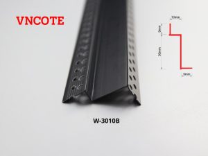 Nẹp nhôm bo góc giật cấp thạch cao W-3010B cao cấp thương hiệu VNCOTE kèm bản vẽ kích thước mặt cắt chi tiết.