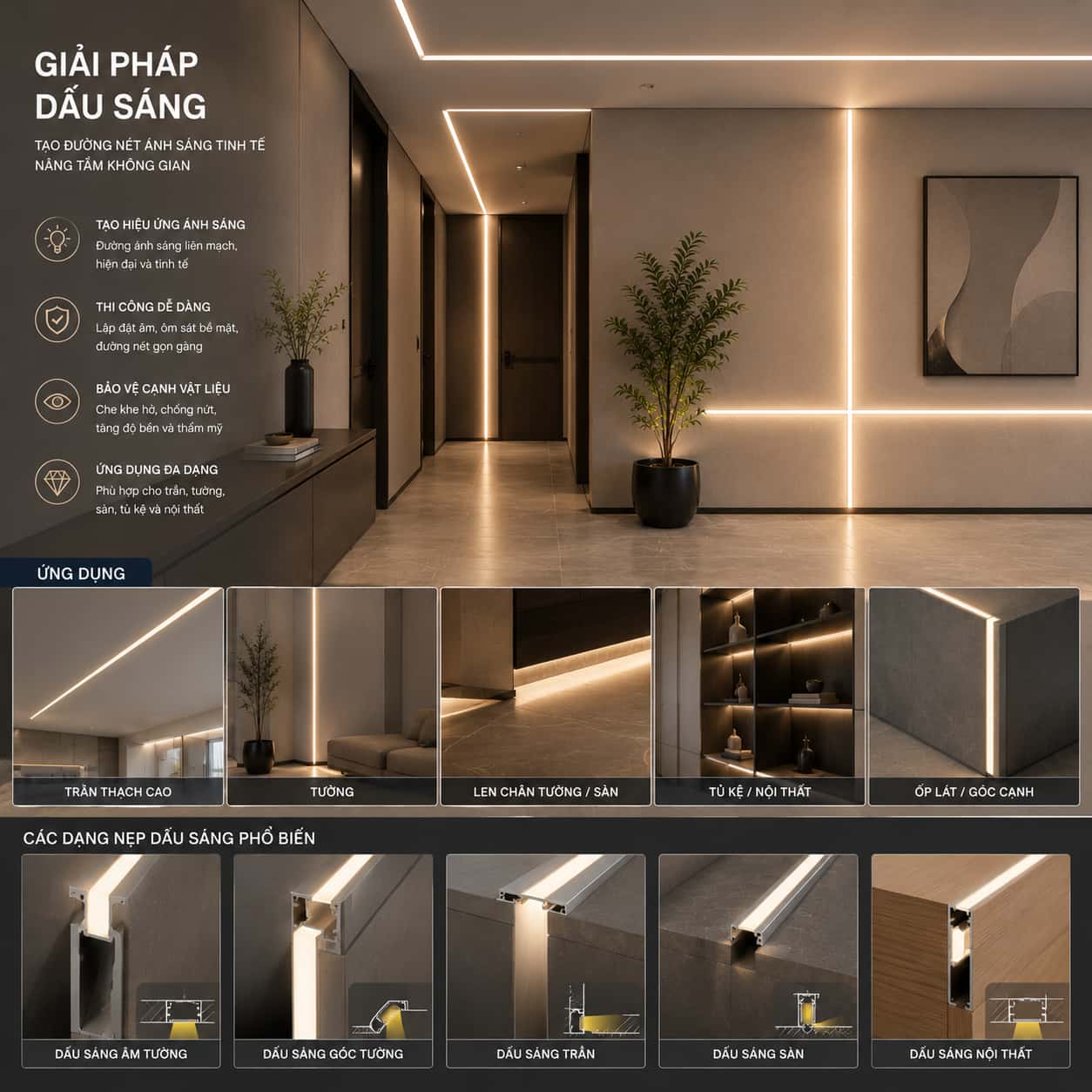 Giải pháp giấu sáng