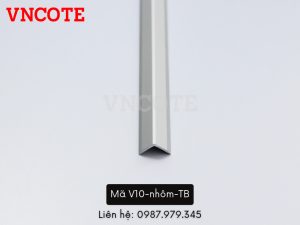 Nẹp Nhôm V10 Màu Trắng Bóng