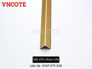 Nẹp nhôm V10 màu vàng mờ