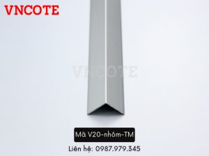Nẹp Nhôm V20 Màu Trắng Mờ