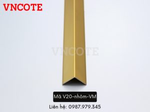 Nẹp Nhôm V20 Màu Vàng Mờ